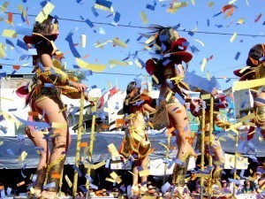 The Friendship Parade, or Corso de la Amistad, during the Arequipa Anniversary Celebrations