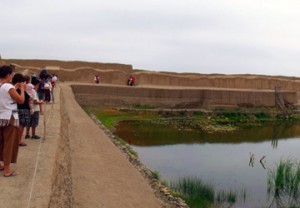 Chan Chan Archeological Site along the Moche Route in Peru