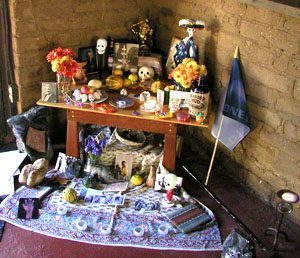 Little altar and offering.